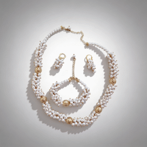 Parure marillorque avec plaqué or 3