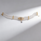 Collier ras-du-cou à en majorque avec pendentif